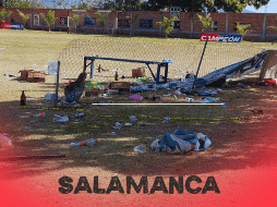 Entre los fallecidos de Salamanca hay cinco guardias de seguridad privada, contratados para garantizar la tranquilidad de las familias y jugadores asistentes al partido. SUN / ARCHIVO