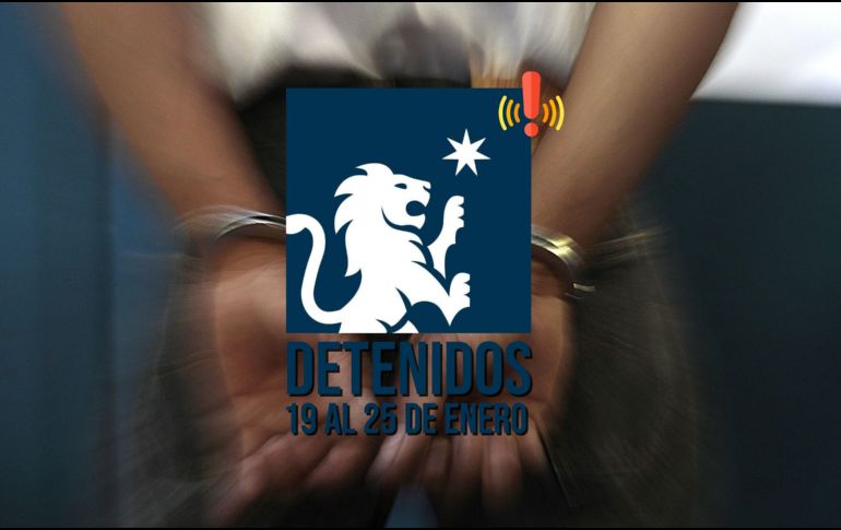 Estos son los resultados de la Policía de Guadalajara durante la última semana. ESPECIAL / FACEBOOK Policía de Guadalajara