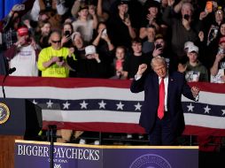 Trump afirmó en Des Moines que su gobierno redujo de forma significativa la delincuencia en Minnesota. EFE/MATTHEW PUTNEY