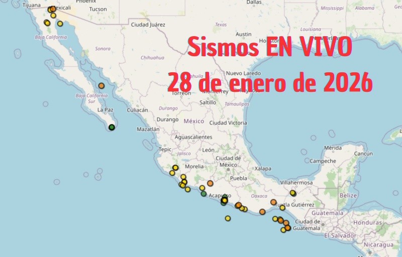 &nbsp;Monitoreo EN VIVO de los temblores en México. ESPECIAL / SSN 