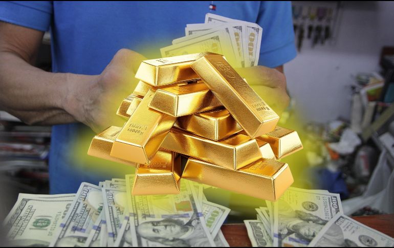 El oro continúa revalorizandose en el mercado ante la caída de algnas divisas como el Dólar. EL INFORMADOR / ARCHIVO