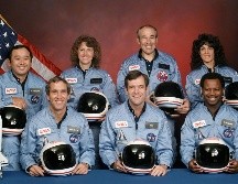 La cuenta sobre archivos históricos de la NASA publicó una foto de los siete integrantes de la misión, junto a las palabras que el entonces presidente estadounidense, Ronald Reagan. EFE/NASA