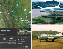 El avión desaparecido es un Beechcraft de fabricación estadounidense con matrícula HK4709 y capacidad para 19 pasajeros (izquierda).  INSTAGRAM/@colombiaalaire/@aerolineasatena/ESPECIAL
