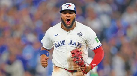 Guerrero Jr. encabezó a los Azulejos hasta la Serie Mundial frente a los Dodgers la temporada pasada. AFP