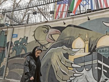 Las calles de Teherán lucen semivacías tras los recientes conflictos. AFP