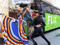 Bailarines promocionan el turismo en México durante la Feria Internacional de Turismo en Madrid. EFE/Secretaría de Turismo