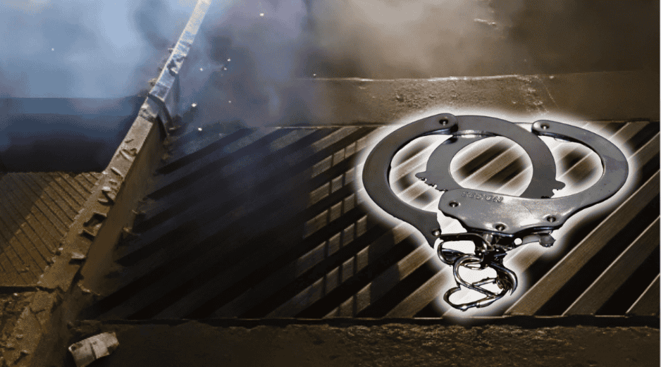 Tras sofocar el fuego, un hombre, identificado como Javier 