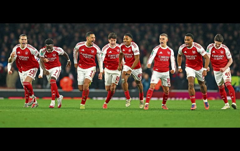 El Arsenal tuvo paso perfecto en Fase de Liga al ganar todos sus duelos en el torneo europeo. AFP