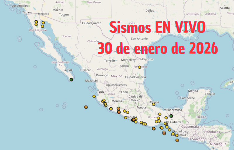 &nbsp;Monitoreo EN VIVO de los temblores en México. ESPECIAL / SSN 