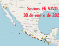 Sismos en México | EN VIVO | 30 de enero de 2026. ESPECIAL / SSN