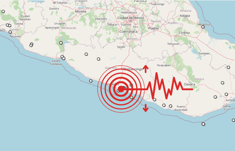 &nbsp;Sismo en Guerrero. ESPECIAL / SSN