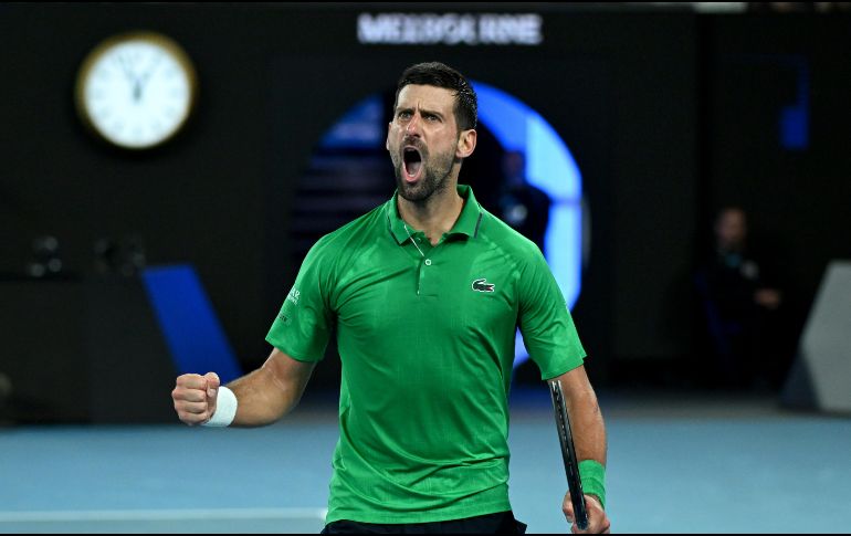Djokovic, ganador y finalista del Abierto de Australia 2026. EFE / J. Ross