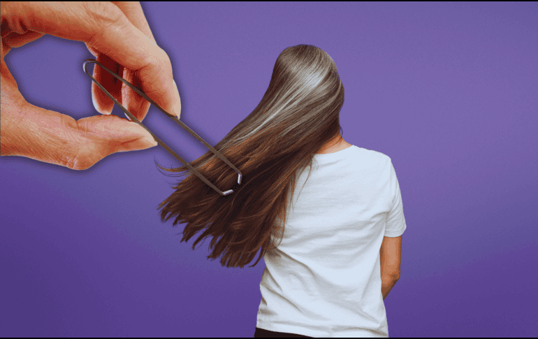 Arrancar las canas con los dedos o pinzas puede provocar pérdida anormal de cabello, también conocida como alopecia. ESPECIAL / CANVA