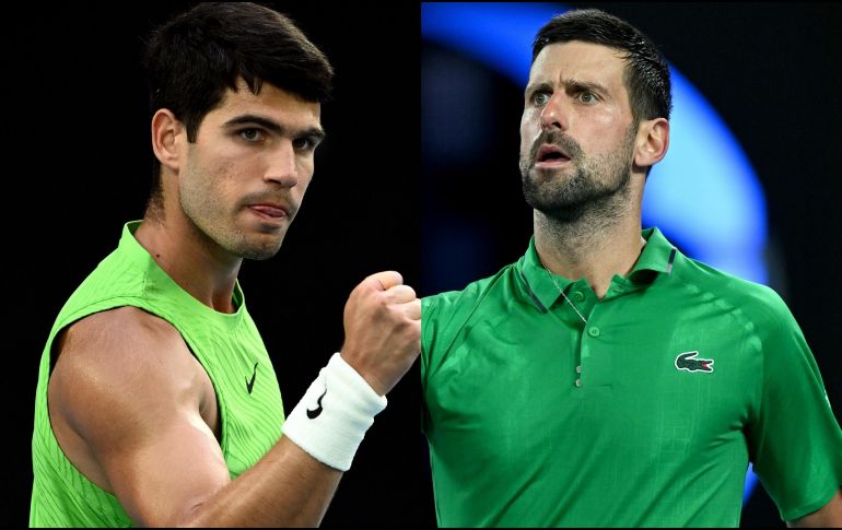 Djokovic disputará en su final número 11 en Australia y Alcaraz la primera. EFE / J. Carret y J. Ross