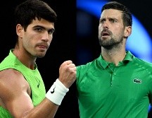 Djokovic disputará su final número 11 en Australia, y Alcaraz, la primera. EFE / J. Carret y J. Ross