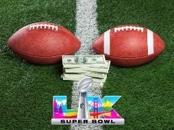 El precio de las entradas para el partido por el campeonato de la NFL, que es el evento deportivo más visto en Estados Unidos, no ha dejado de aumentar desde la edición inaugural. ESPECIAL / CANVA