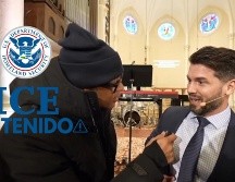 Captura de video tomado de la cuenta en YouTube @TheDonLemonShow del periodista Don Lemon,  durante la cobertura de una protesta contra ICE por la que fue detenido. EFE/ @TheDonLemonShow