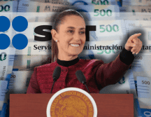 Sheinbaum rechazó que el caso de Grupo Salinas tuviera un trasfondo político y reiteró que se trató únicamente de la aplicación de la ley fiscal. EFE/Presidencia de México ESPECIAL/Canva