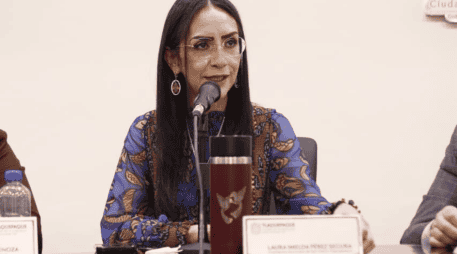 La presidenta municipal, Laura Imelda Pérez Segura, expresó que esta medida garantizará el recurso extraordinario para los policías. CORTESÍA