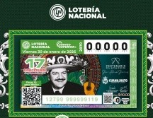 La Lotería Nacional conmemoró en su billete el centenario del natalicio de José Alfredo Jiménez. X/lotenal