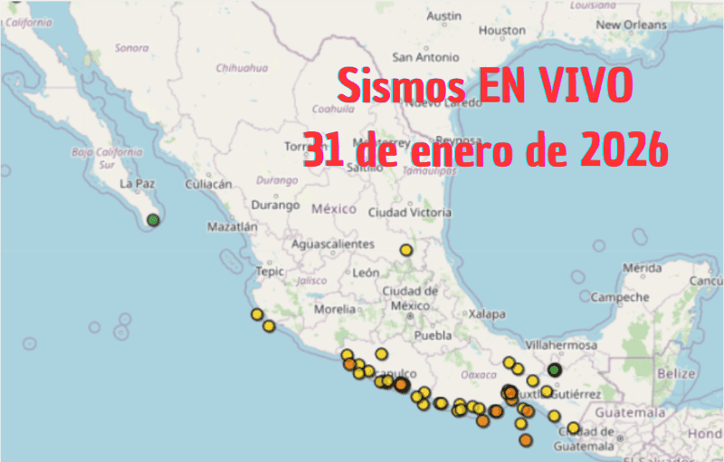 Monitoreo EN VIVO de los temblores en México. ESPECIAL / SSN&nbsp;