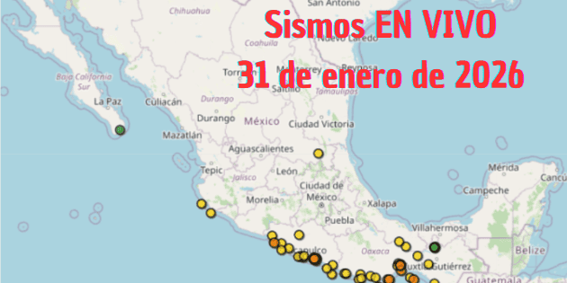 EN VIVO Temblor HOY: Sismos en M&eacute;xico | 31 de enero de 2026