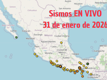 Sismos en México | EN VIVO | 31 de enero de 2026. ESPECIAL / SSN