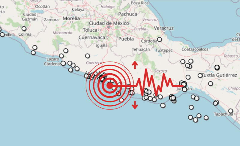 &nbsp;Sismo en Guerrero. ESPECIAL / SSN