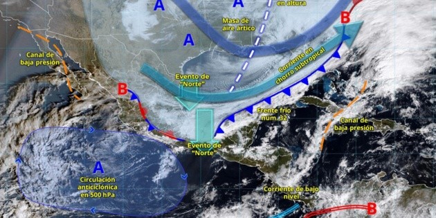 Frente Fr&iacute;o 32: CNPC mantiene alerta preventiva por lluvias, bajas temperaturas y evento de Norte