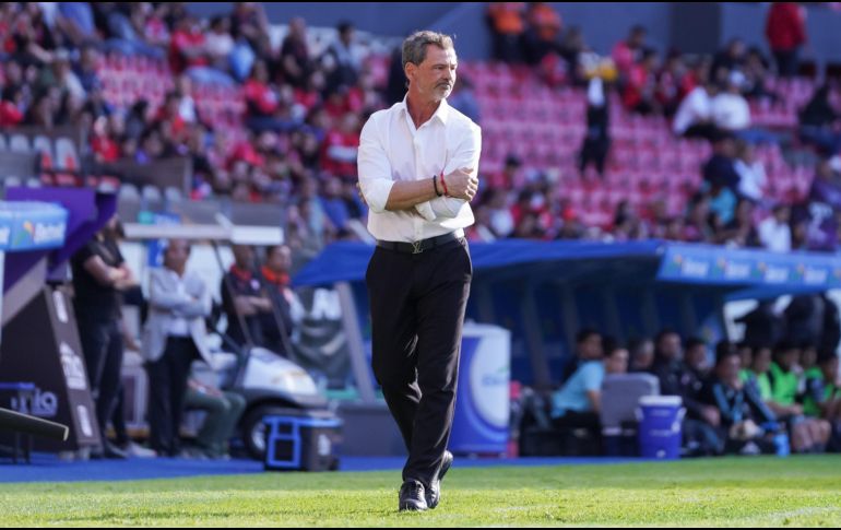 El técnico argentino también hizo énfasis en el contexto que vive el club y el grupo de trabajo. IMAGO7.