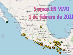 Sismos en México | EN VIVO | 1 de febrero de 2026. ESPECIAL / SSN