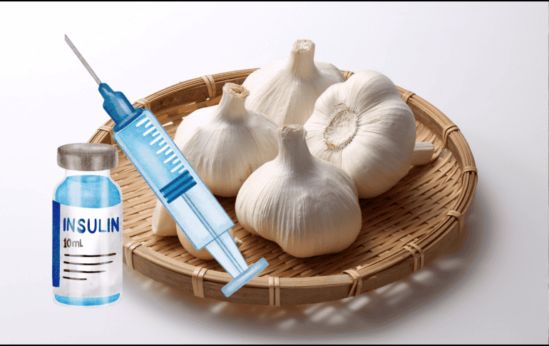 El ajo podría ayudar a disminuir los niveles de glucosa en sangre al favorecer un mejor aprovechamiento de la insulina disponible. CANVA