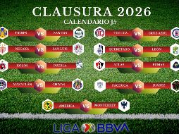 La actividad de la Jornada 5 del Clausura 2026 se disputará viernes y sábado. ESPECIAL / CANVA