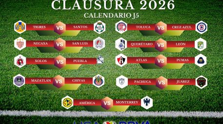 La actividad de la Jornada 5 del Clausura 2026 se disputará viernes y sábado. ESPECIAL / CANVA