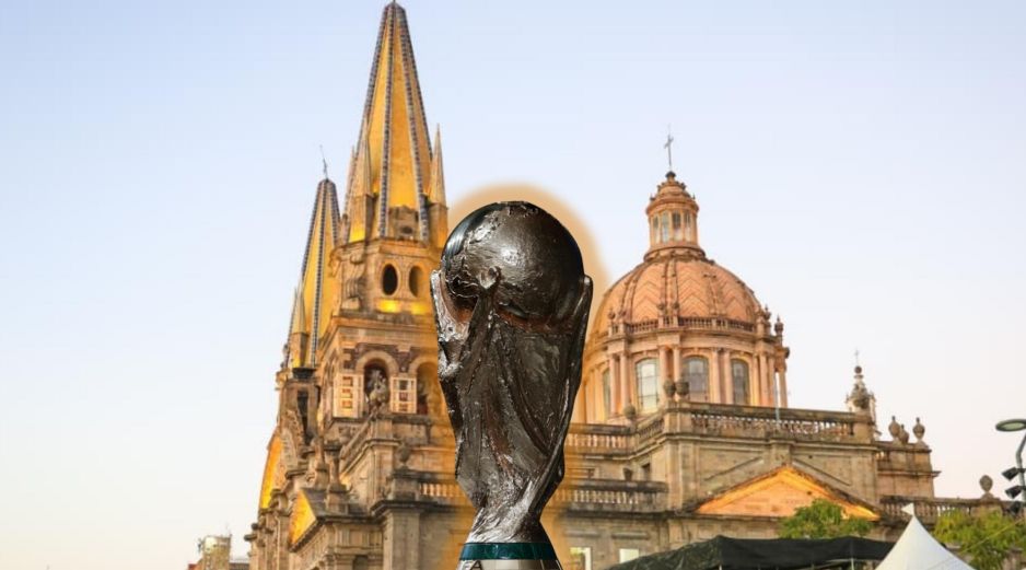 Guadalajara no solo es una parada simbólica, sino una de las ciudades anfitrionas del Mundial 2026, torneo en el que albergará cuatro partidos oficiales. ESPECIAL / AFP y EL INFORMADOR
