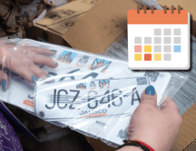 El canje de placas es obligatorio para todos los vehículos cuyas láminas tengan los diseños “Maguey”, “Minerva” y “Gota” (roja y verde). ESPECIAL/Gobierno de Jalisco