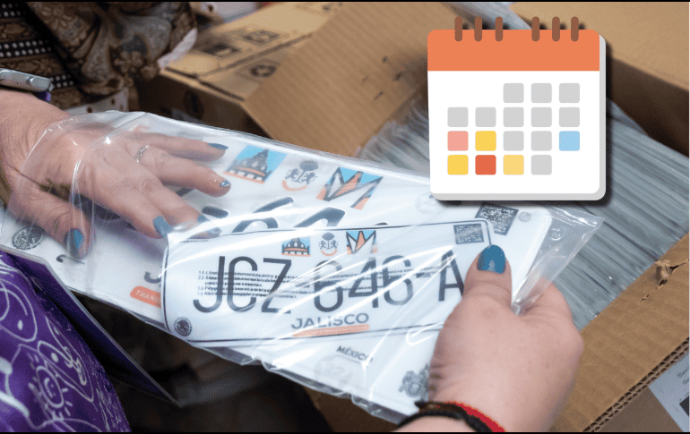 El canje de placas es obligatorio para todos los vehículos cuyas láminas tengan los diseños “Maguey”, “Minerva” y “Gota” (roja y verde). ESPECIAL/Gobierno de Jalisco