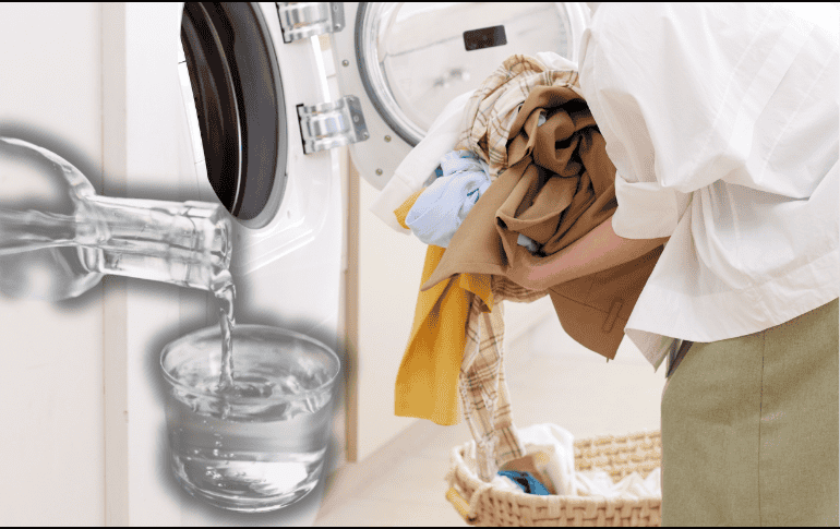 Para aprovechar los beneficios del vinagre en la lavadora, basta con agregar una taza de vinagre blanco en el compartimento del detergente o directamente en el tambor. ESPECIAL