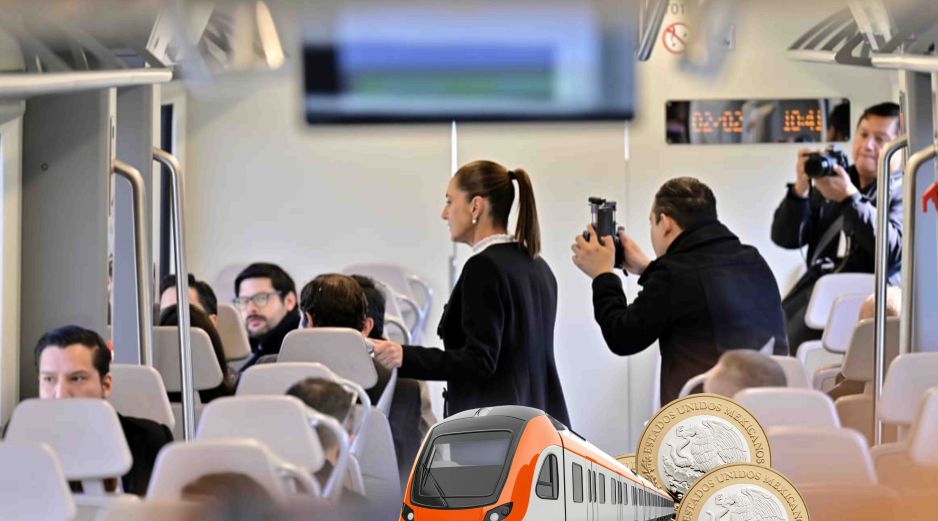 Esta mañana, la Presidenta Sheinbaum inauguró el Tren México-Toluca; esto cuesta. SUN / RDB