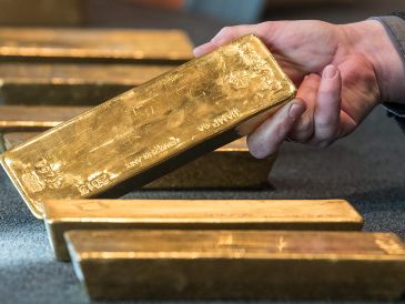 Lingotes de oro en el Banco Central de Alemania. Este país es el tercero con más reservas en el mundo. AFP/Archivo