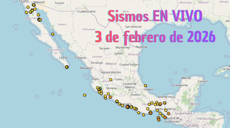 Sismos en México | EN VIVO | 3 de febrero de 2026. ESPECIAL / SSN