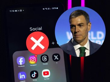 Pedro Sánchez acusó a las aplicaciones TikTok, Instagram, Facebook y X de ser amenazas contra la integridad de menores de edad y la soberanía digital. EFE / A. Haider / UNSPLASH / P. Sakalakis