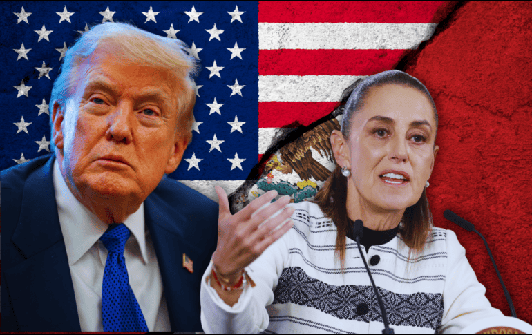 Trump dice que está poniendo fin a la invasión de migrantes ilegales en la frontera sur; Sheinbaum reacciona. EFE / S. Gutiérrez / ARCHIVO