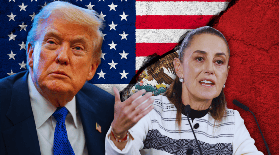 Trump dice que está poniendo fin a la invasión de migrantes ilegales en la frontera sur; Sheinbaum reacciona. EFE / S. Gutiérrez / ARCHIVO