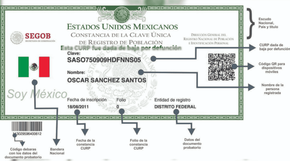 De acuerdo con la información oficial, la clave se inactiva de forma automática una vez que el Registro Civil integra el acta de defunción en la plataforma nacional correspondiente. ESPECIAL/GOBIERNODEMEXICO