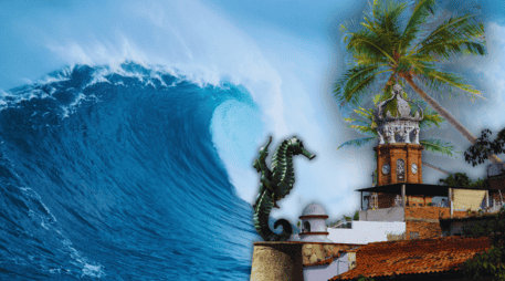 El Servicio Meteorológico Nacional también advirtió que este miércoles se prevé mar de fondo de 2.0 a 3.0 metros de altura en las costas de Jalisco. ESPECIAL / CANVA