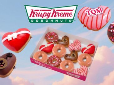 Krispy Kreme celebra San Valentín con donas de edición especial, promociones y una dinámica para sorprender a tu persona especial. X/@krispykrememx/ESPECIAL
