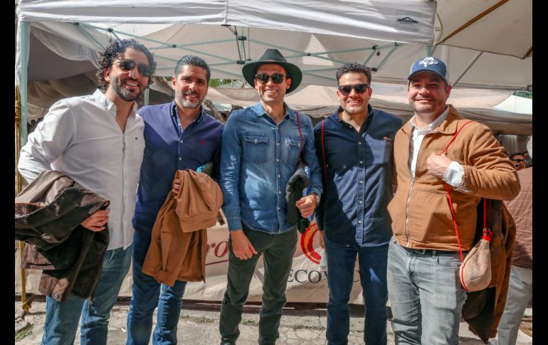 Juan Pablo Elizundia, Andrés Camarena, Jaime De Alba, Jorge González y Gustavo Murillo. GENTE BIEN JALISCO / Revista del 6 de febrero 2026