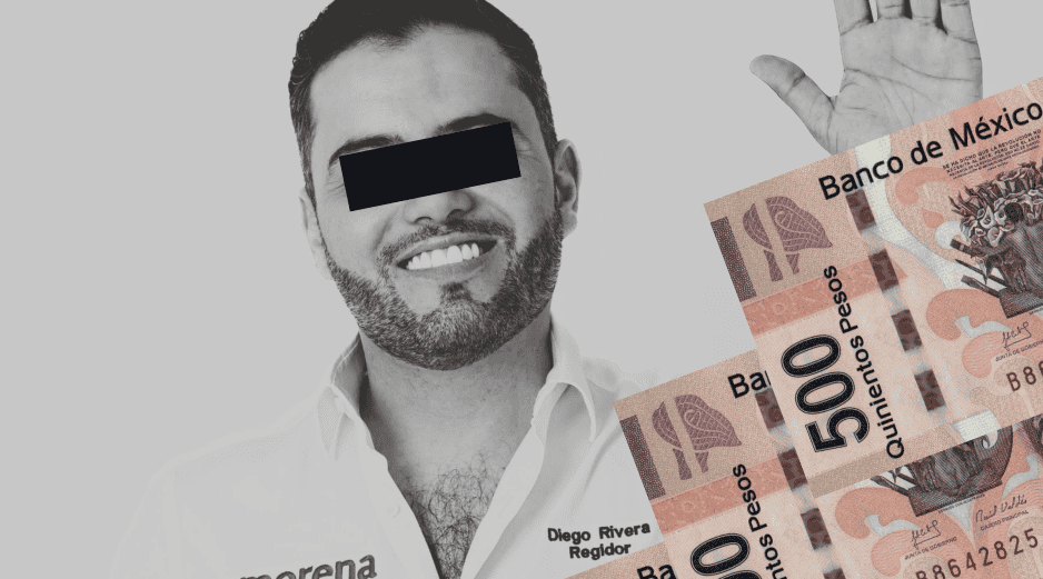 Diego Rivera Navarro enfrenta múltiples denuncias, una de ellas es por extorsión y por violencia política de género en contra de regidoras del ayuntamiento. ESPECIAL