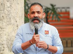 Leonardo Almaguer, diputado local del Partido del Trabajo, volvió al Congreso de Jalisco y afirmó que continuará en su cargo. ESPECIAL